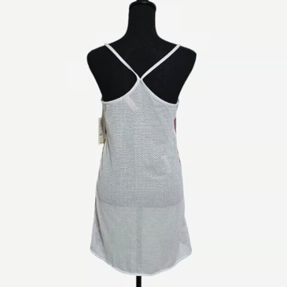 No Boundaries Crochet Mesh Cover-Up Dress White Juniors Medium Boho Festival - Picture 4 of 10